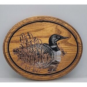 VTG Handcrafted Jim‎ Kowalczak /Wooden Art With Duck 1985 Pre-owned